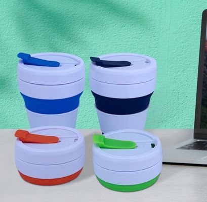 Botella de agua plegable portátil para eventos y taza de café de bolsillo