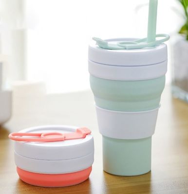 Botella de agua plegable portátil para eventos y taza de café de bolsillo