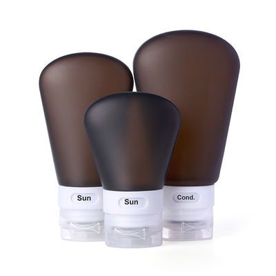 Kit de botella de viaje de silicona conveniente Volumen 37ml / o personalizado de 89ml Muestra Muestra gratuita
