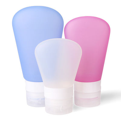 Kit de botella de viaje de silicona conveniente Volumen 37ml / o personalizado de 89ml Muestra Muestra gratuita