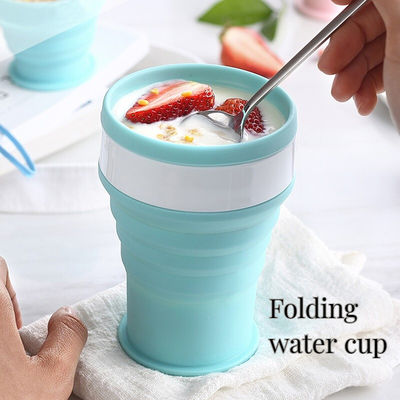 Novel Style Taza de agua plegable al aire libre para deportes y viajes Taza de té de campamento Diseño novedoso