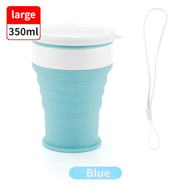 Novel Style Taza de agua plegable al aire libre para deportes y viajes Taza de té de campamento Diseño novedoso