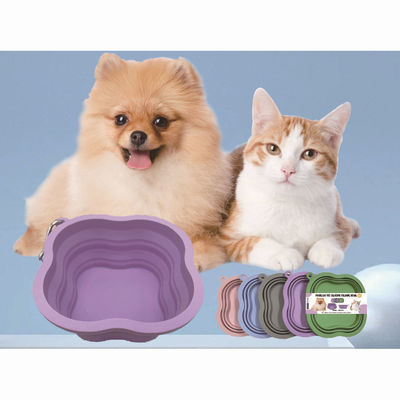 Cuenco de alimentación para perros de mascotas 500/1000ml de capacidad Material de silicona portátil y ecológico
