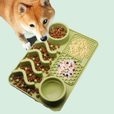 Sillón de silicona personalizado para mascotas para comer lento y entrenamiento contra la obesidad