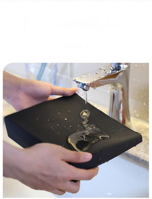 Bolsa de maquillaje de silicona de color personalizado a prueba de agua para cosméticos personalizados y duraderos