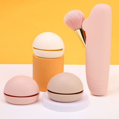 Caja de soporte de maquillaje de esponja de silicona suave y ecológica para viajes cosméticos