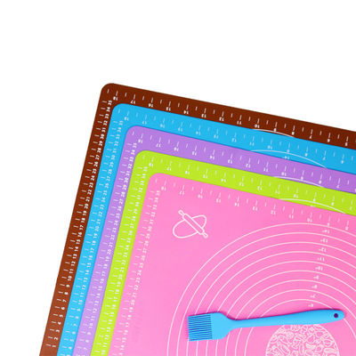 100% de grado alimenticio silicona de masa para hornear en diseño antideslizante multicolor