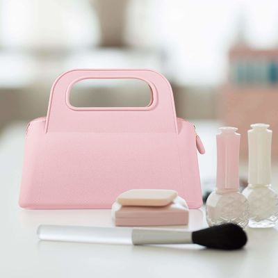 Bolsa de cerradura de silicona personalizada y colorida para almacenamiento de cosméticos y artículos de tocador para mujeres