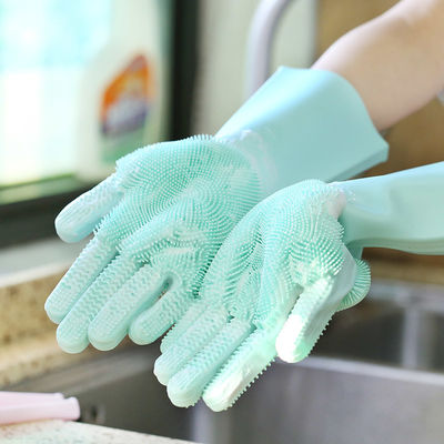 Guantes de lavado de platos de silicona para el rango de temperatura -40 220 C muy bienvenidos OEM / ODM