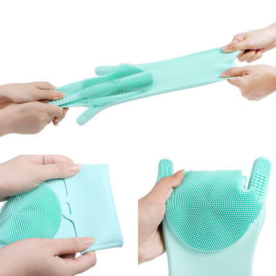 Guantes de lavado de platos de silicona para el rango de temperatura -40 220 C muy bienvenidos OEM / ODM