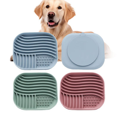2024 Silicona para mascotas de alimentación lenta BPA Free Licking Mat para perros y gatos Gran vaso de succión
