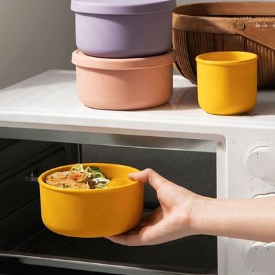 Cocina Almacenamiento de alimentos Bolsa redonda de silicona Bento con BPA libre y de mantenimiento fresco