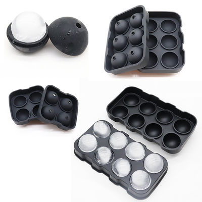 Tableros de cubo de hielo de silicona para hacer bolas de hielo de whisky Material de calidad alimentaria libre de BPA