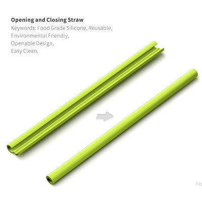 Shenzhen vende paja abierta de silicona libre de BPA para viajes Color personalizado 230*11mm/17g
