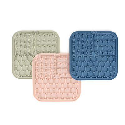 Acolchado de limpieza para mascotas de silicona con alimentador lento Acolchado de limpieza para perros/gatos alivio de ansiedad personalizado