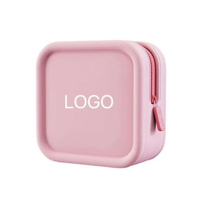 Bolsa cosmética de silicona con logotipo personalizado para joyería y organización cosmética en movimiento