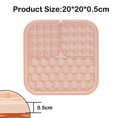 Acolchado de limpieza para mascotas de silicona con alimentador lento Acolchado de limpieza para perros/gatos alivio de ansiedad personalizado