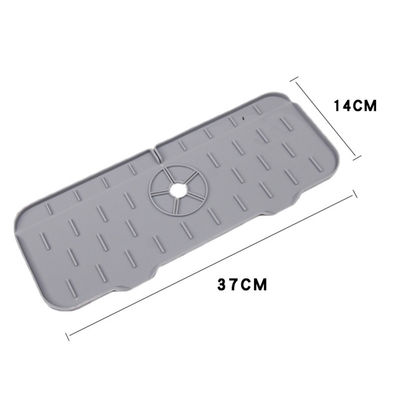 Cubierta para el hogar cubierta de mesa negro silicona lavabo protector de salpicaduras con diseño de absorción de agua