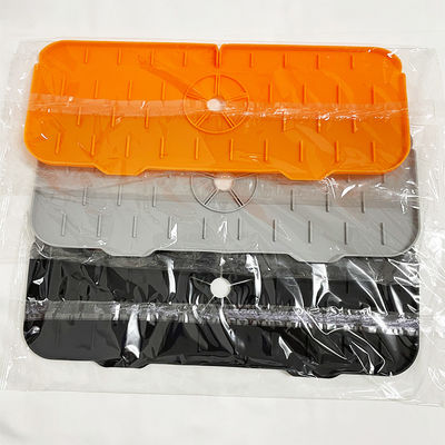 Cubierta para el hogar cubierta de mesa negro silicona lavabo protector de salpicaduras con diseño de absorción de agua