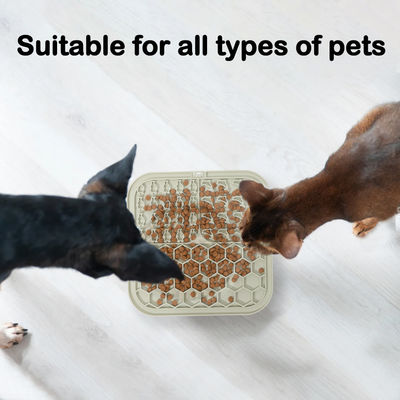 Acolchado de limpieza para mascotas de silicona con alimentador lento Acolchado de limpieza para perros/gatos alivio de ansiedad personalizado