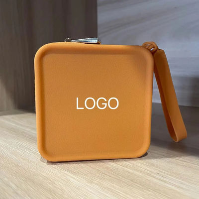 Caja de almacenamiento de joyas personalizada Bolsa de maquillaje de silicona 100% de grado alimenticio para bolsas de chicas