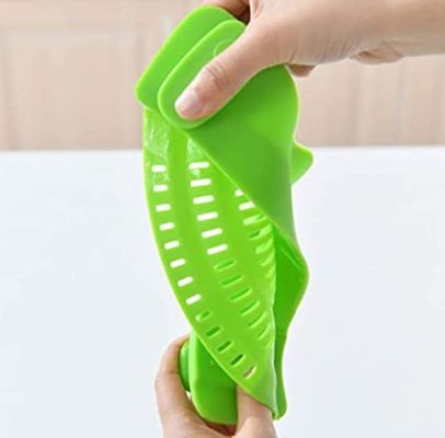 Las abrazaderas de silicona ajustables son perfectas para utensilios, filtros de tipo colander y POTS.