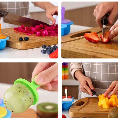 145g Reutilizable Silicone Ice Pop Maker con Top Stick Venta de BPA libre de Popsicle Molde