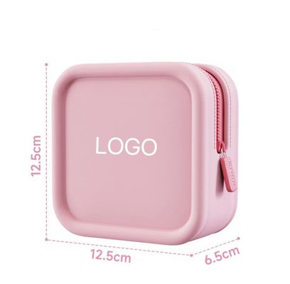 Logotipo personalizado Bolsa cosmética de silicona de moda para viajes portátiles y diseño de soporte de cepillo