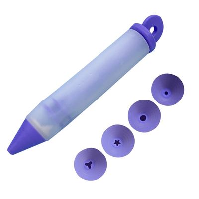 Decora pasteles y pasteles sin esfuerzo con este bolígrafo de silicona de 14,5 * 2,3 cm