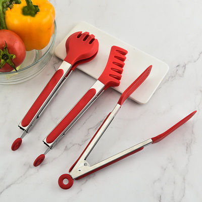 Inicio Cocina Restaurante utensilios Comida Tong Set para salada de barbacoa y barbacoa Bife de 3 piezas