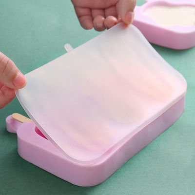 Diseño personalizado libre de BPA helado de silicio molde de helado con palo