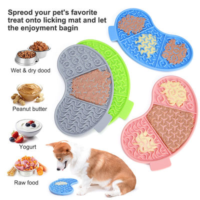 Juguete de rompecabezas personalizado 3 en 1 para aliviar la ansiedad de las mascotas Almohada de lamido de grado alimenticio antiderrapante libre de BPA