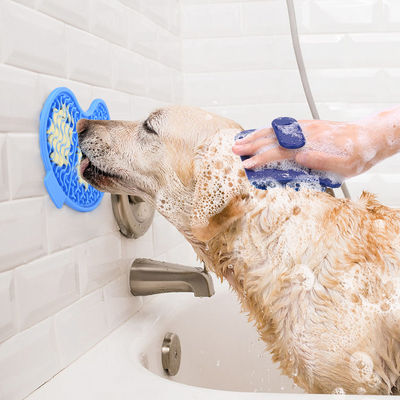 Juguete de rompecabezas personalizado 3 en 1 para aliviar la ansiedad de las mascotas Almohada de lamido de grado alimenticio antiderrapante libre de BPA