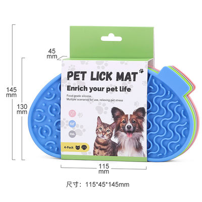 Juguete de rompecabezas personalizado 3 en 1 para aliviar la ansiedad de las mascotas Almohada de lamido de grado alimenticio antiderrapante libre de BPA