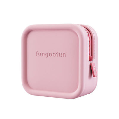 Bolsa de maquillaje con soporte de pincel de silicona con estilo de diseño moderno y logotipo personalizado