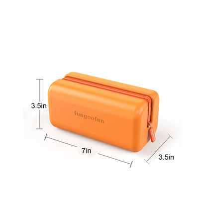 Bolsa de maquillaje con soporte de pincel de silicona con estilo de diseño moderno y logotipo personalizado