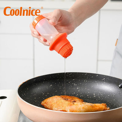 Herramientas convenientes Botella de silicona y cepillo de aceite para cocinar