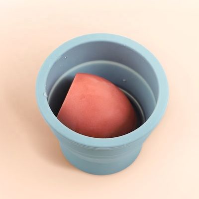 Herramienta de limpieza de huevos de belleza de silicona bien fina de cepillo plegable de limpieza de la copa para el cuidado de la belleza