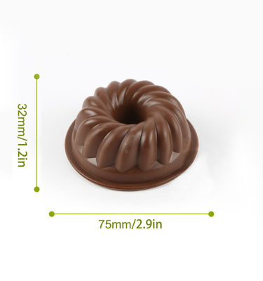 Molde de rosquilla de silicona ideal para hornear y almacenado en varias formas