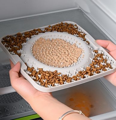 Placa de alimentación de silicona de color personalizada para perros y gatos en 2024