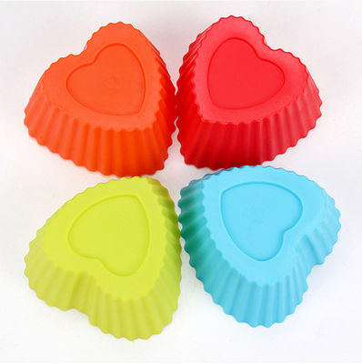 Copas de hornear reutilizables Mini herramienta de horneado de silicona Cupcake Forros de pastel Decoración de consejos