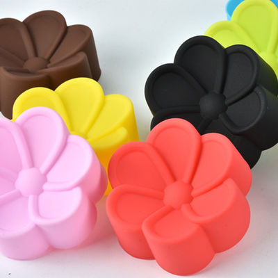 Copas de hornear reutilizables Mini herramienta de horneado de silicona Cupcake Forros de pastel Decoración de consejos