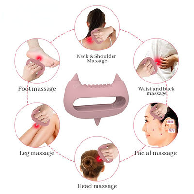 Instrumento de masaje de silicona para el cuello para meridianos claves cepillado y masaje de acupuntura facial