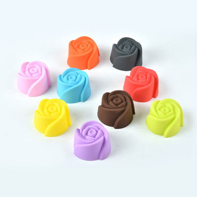 Copas de hornear reutilizables Mini herramienta de horneado de silicona Cupcake Forros de pastel Decoración de consejos