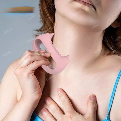 Instrumento de masaje de silicona para el cuello para meridianos claves cepillado y masaje de acupuntura facial