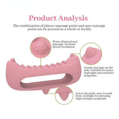Instrumento de masaje de silicona para el cuello para meridianos claves cepillado y masaje de acupuntura facial