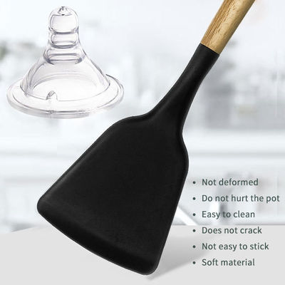 24 piezas de mango de madera no adhesivo de silicona Kitchen Gadget Set con opciones personalizadas