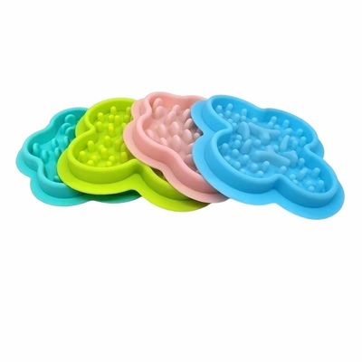 Cuenco de silicona para mascotas para alimentación lenta Anti asfixia y volcado Aceptado OEM / ODM