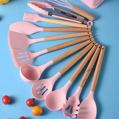19 piezas de utensilios de cocina de silicona antiadherente conjunto de herramientas de cocina duraderas para su cocina
