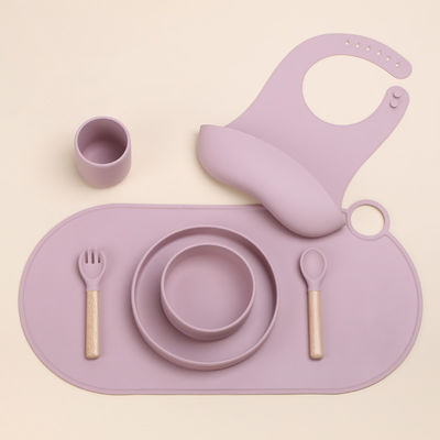 Diseño moderno placemat de silicona redondo de vieira para mesa de comedor de niños OEM / ODM bienvenido